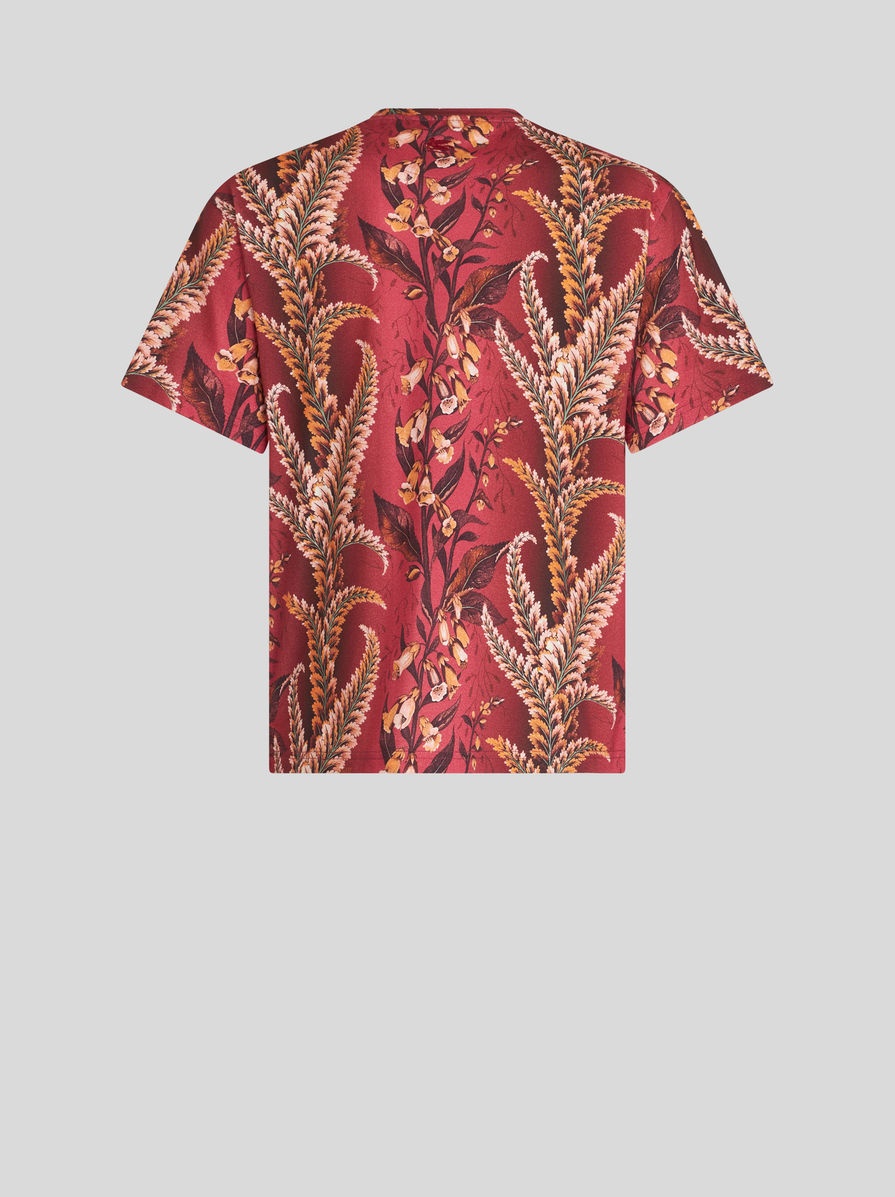 T-SHIRT WITH FOLIAGE PRINT - 5