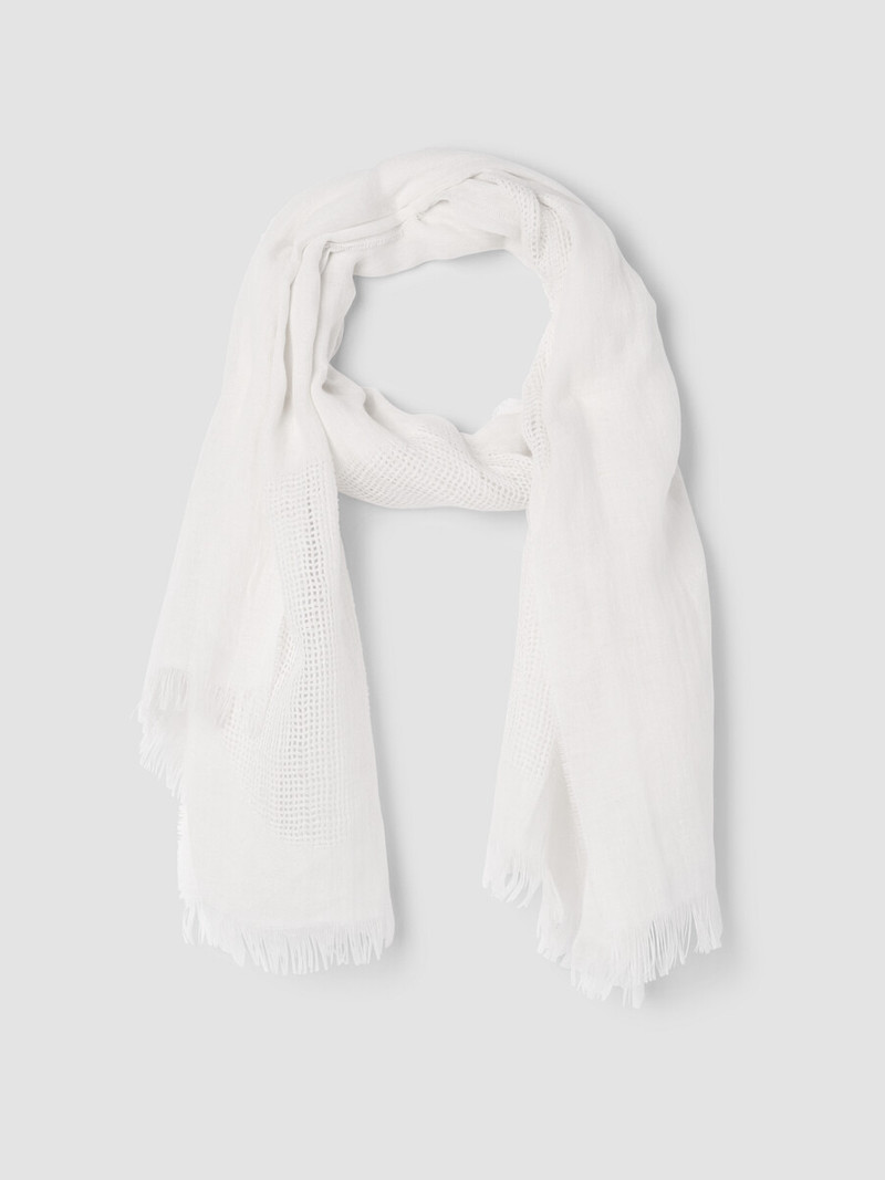 Organic Linen Circles Scarf 1