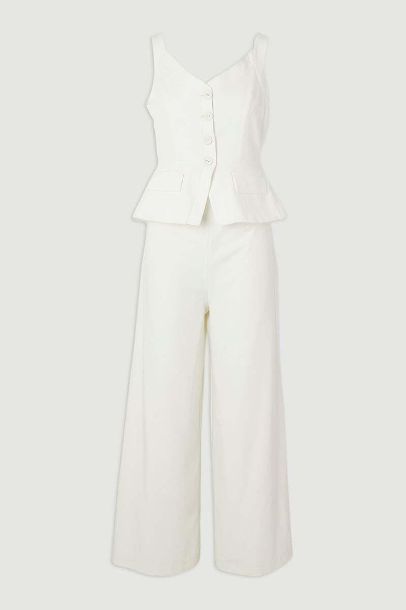 Tailored Tux Wide Leg Jumpsuit 4