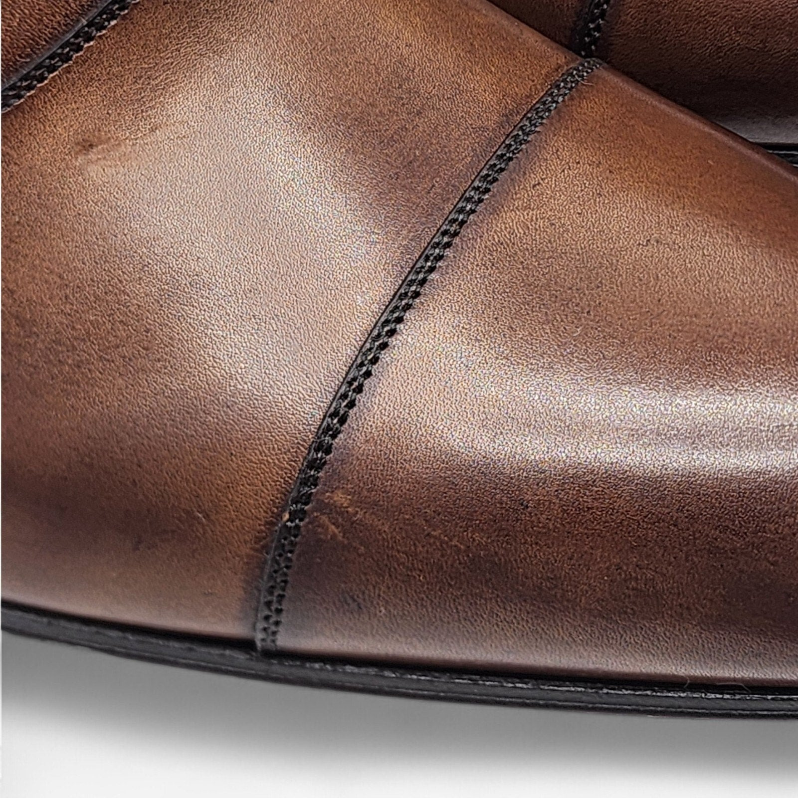 Christian Louboutin Greggo Leather Oxford Shoes Brown EU 40.5 US 7.5 - 7
