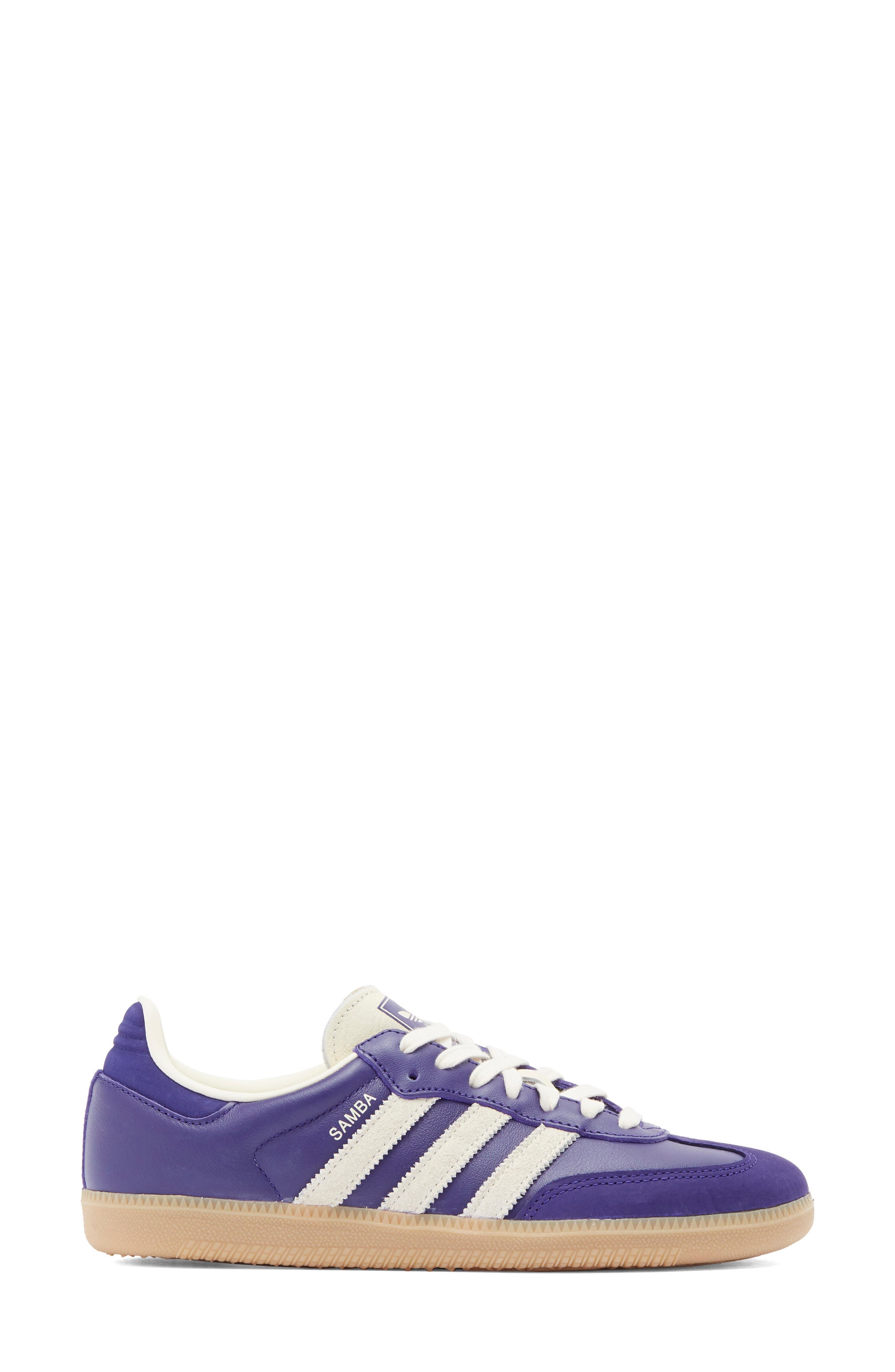 adidas Samba OG Sneaker in Cpurpl/cre at Nordstrom - 3