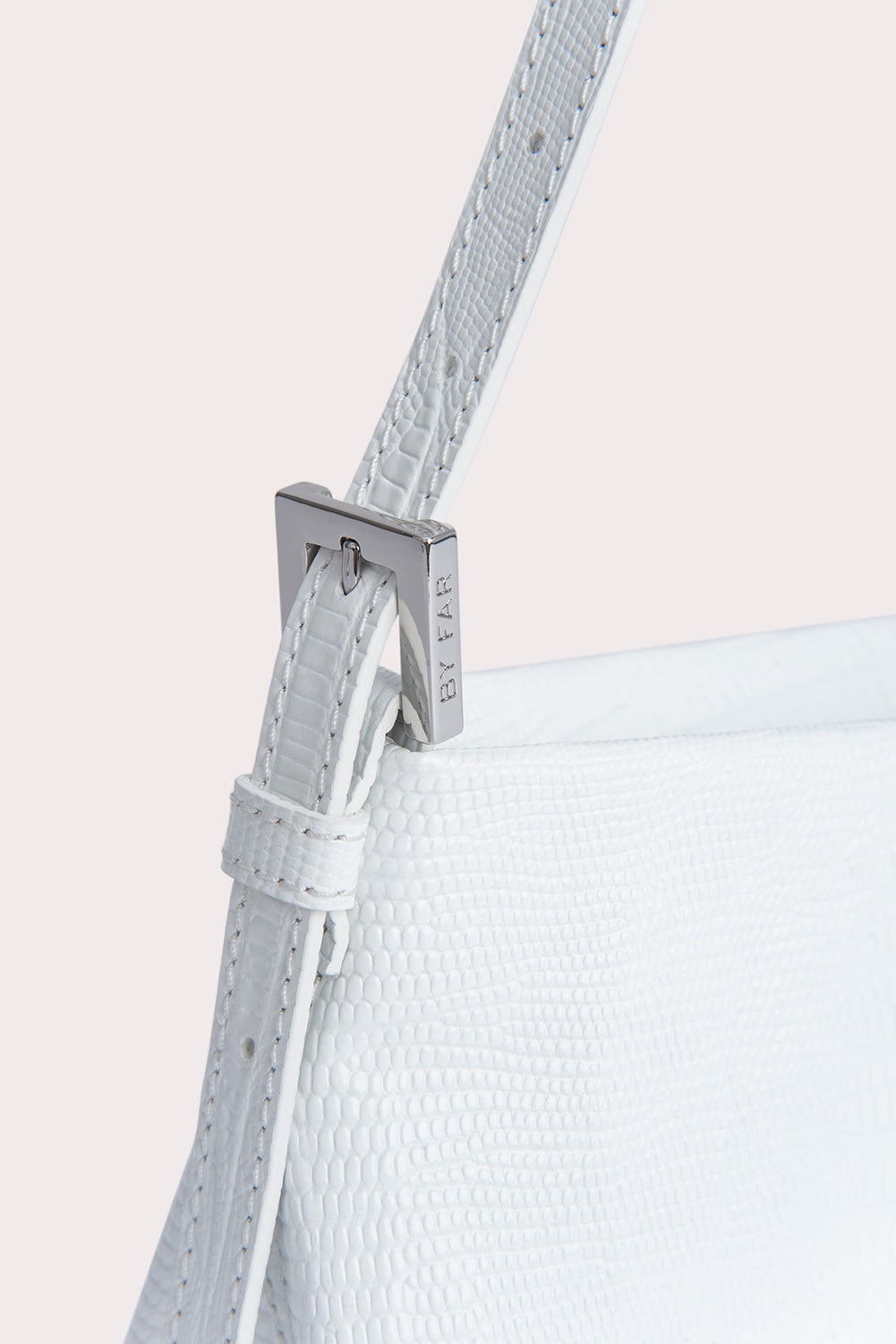Dulce White Lizard Embossed Leather 6