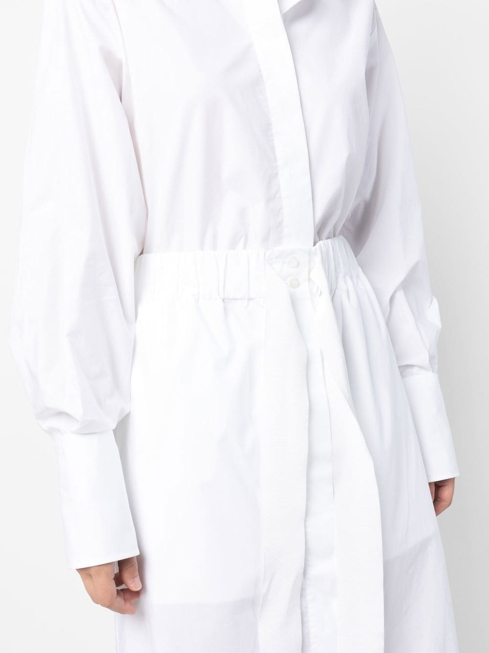 belted long shirt dress - 5
