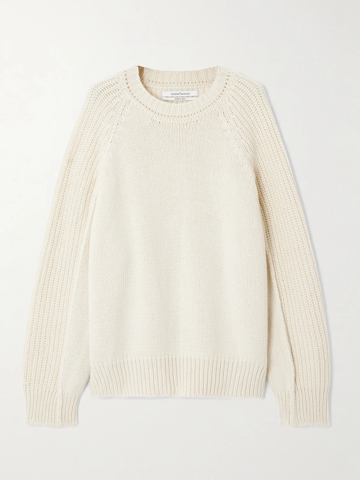 Oversized Ribbed Recycled Cashmere And Wool-blend Sweater - 1