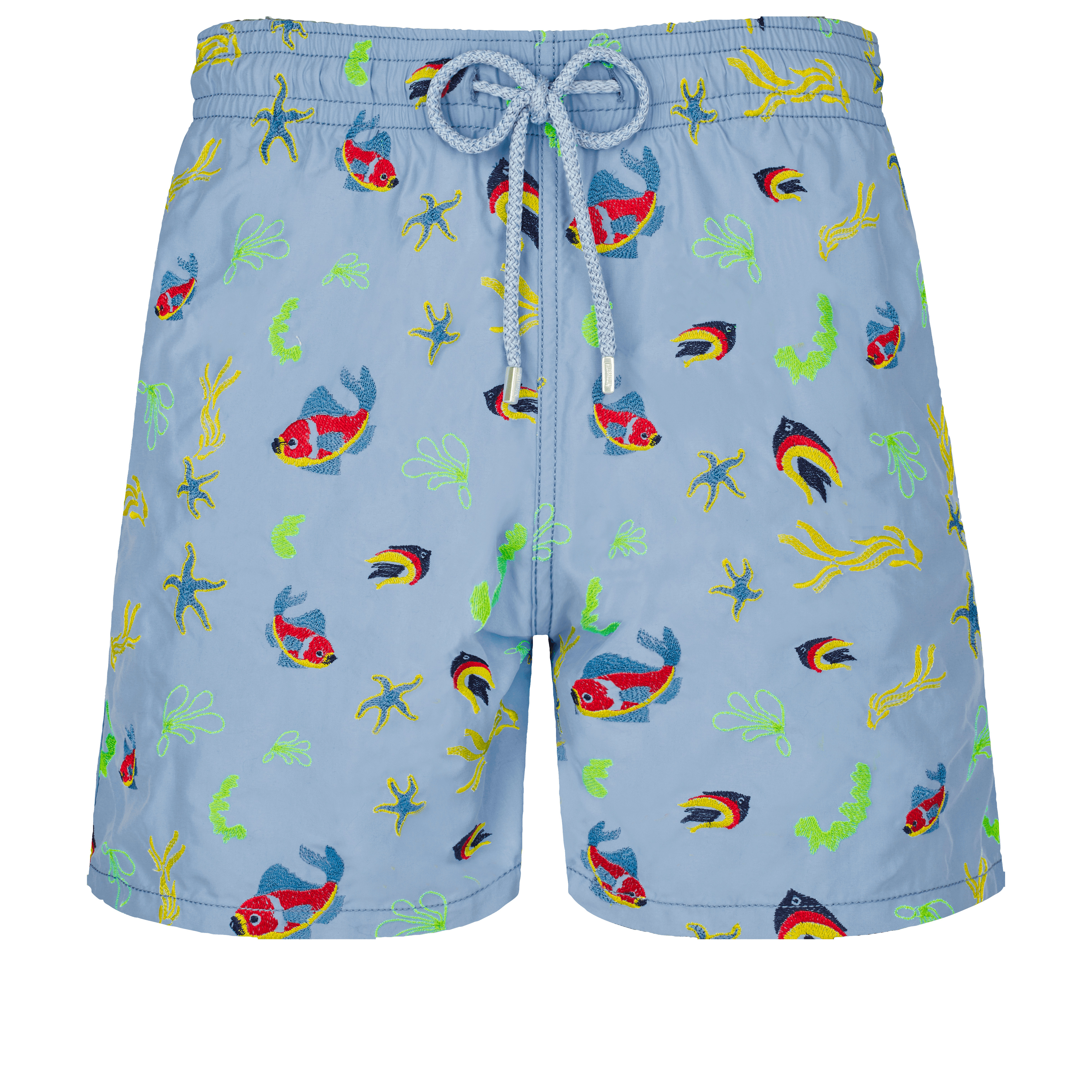 Men Swim Trunks Embroidered Naive Fish - Limited Edition - 1