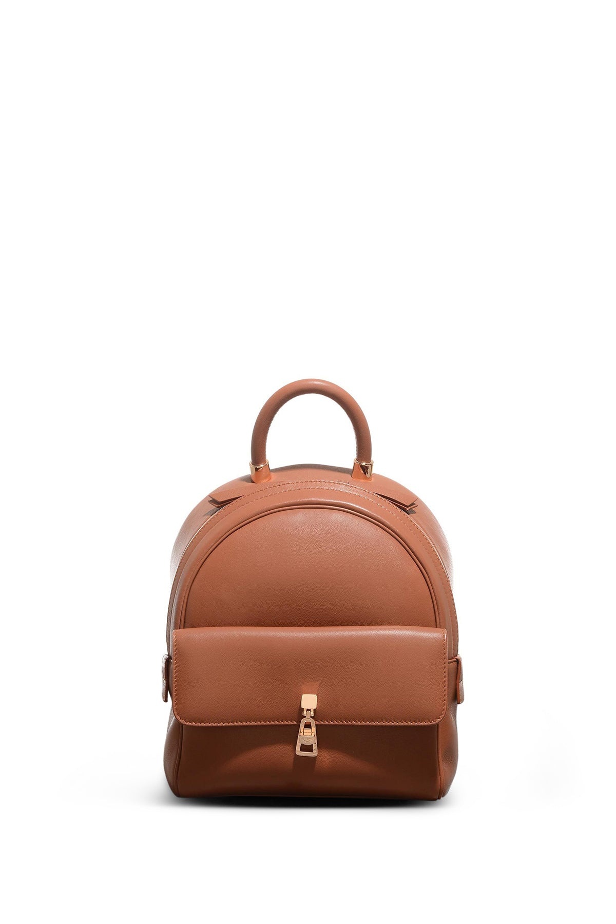 Mini Billie Backpack in Cognac Nappa Leather - 2