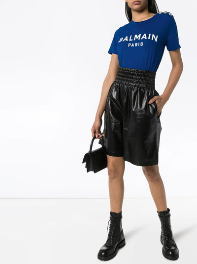 Balmain logo-print cotton T-shirt outlook