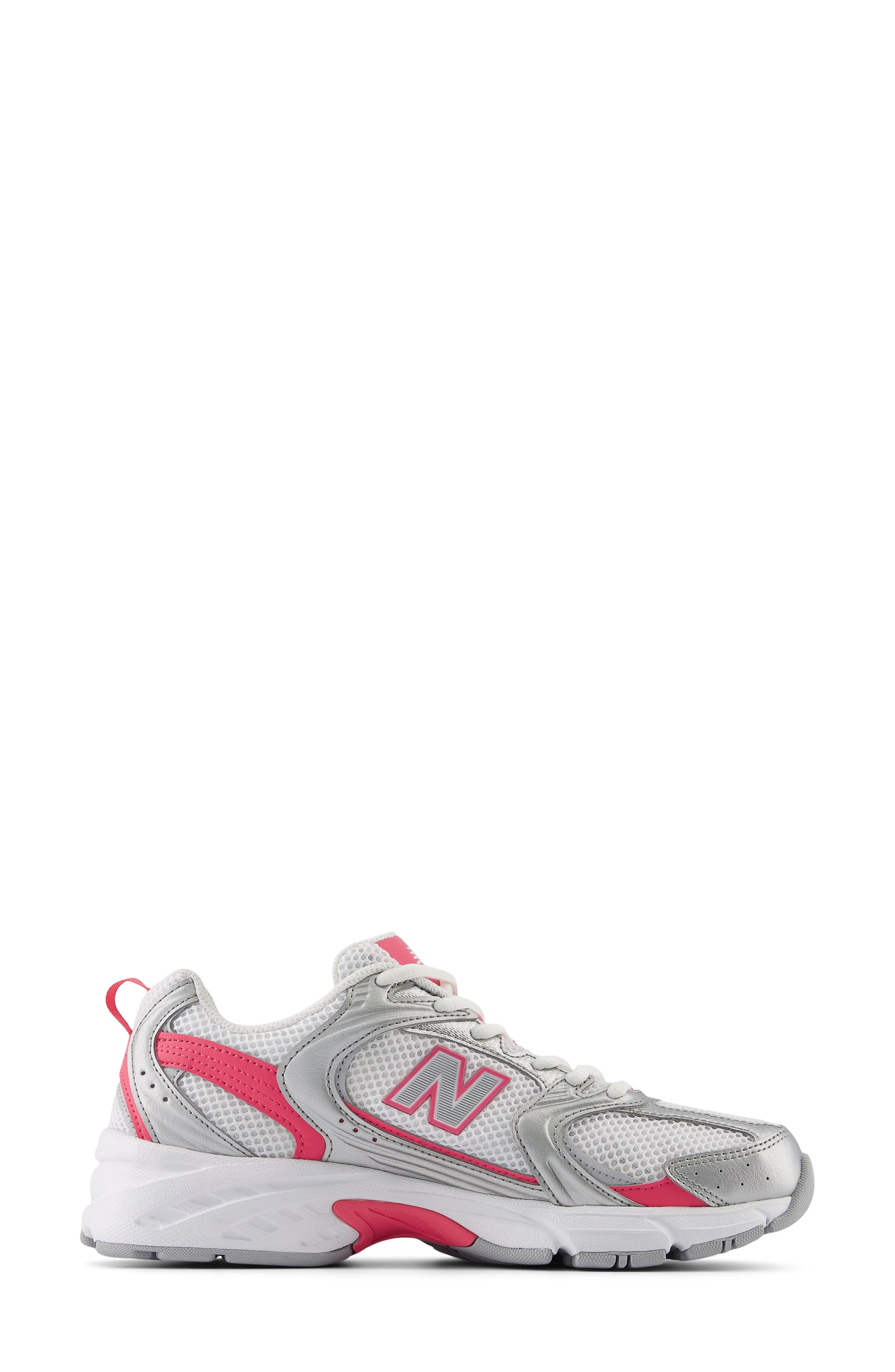 New Balance Gender Inclusive 530 Sneaker in Silver Metallic/Dragon Berry at Nordstrom - 2