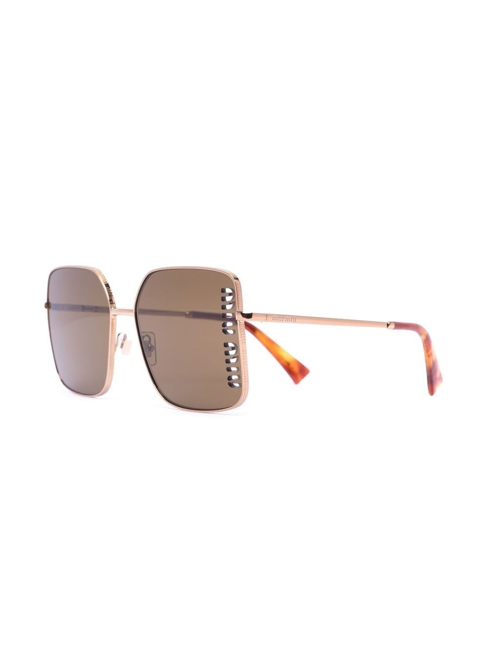 logo-detail square-frame sunglasses - 2