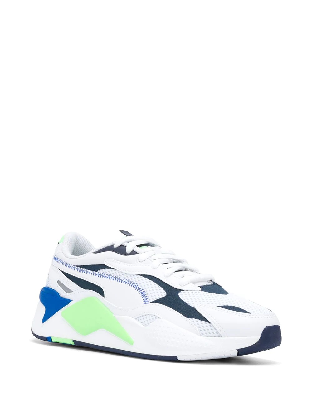 colour-block low-top trainers - 2