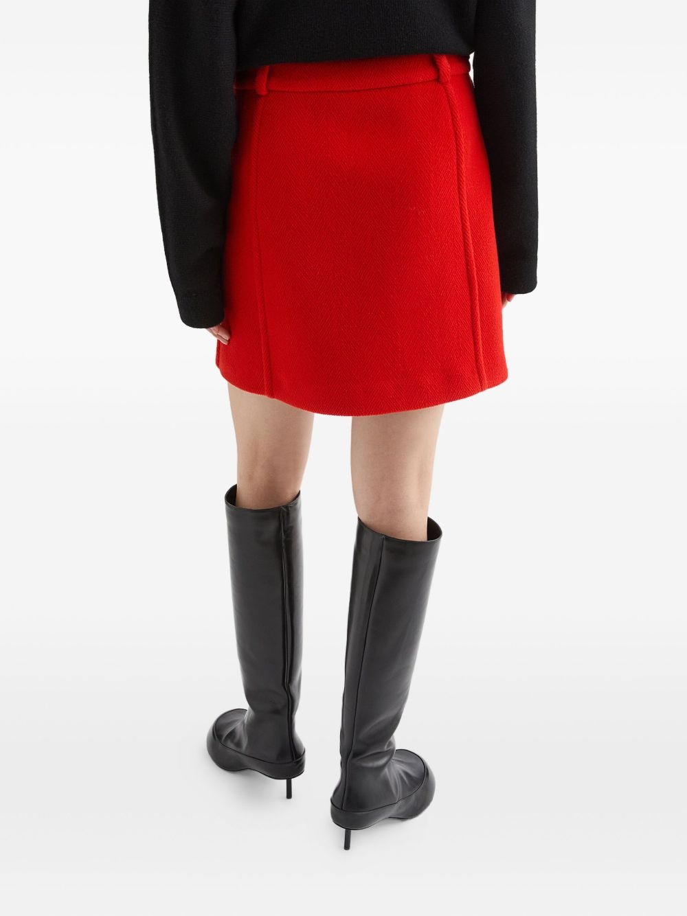 wool mini skirt - 4