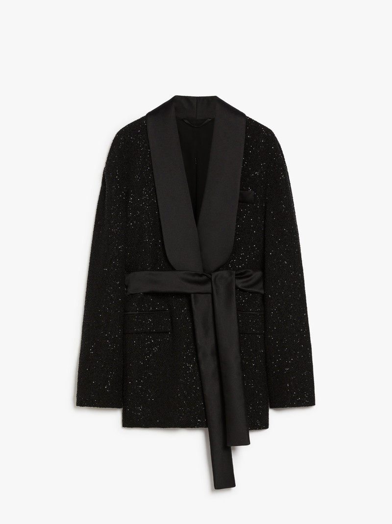 PAU Wool-blend jacket with micro-sequins - 1