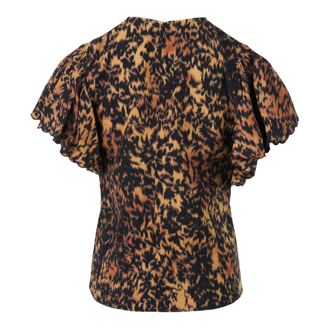 Nejma Flutter Sleeve Blouse - 2