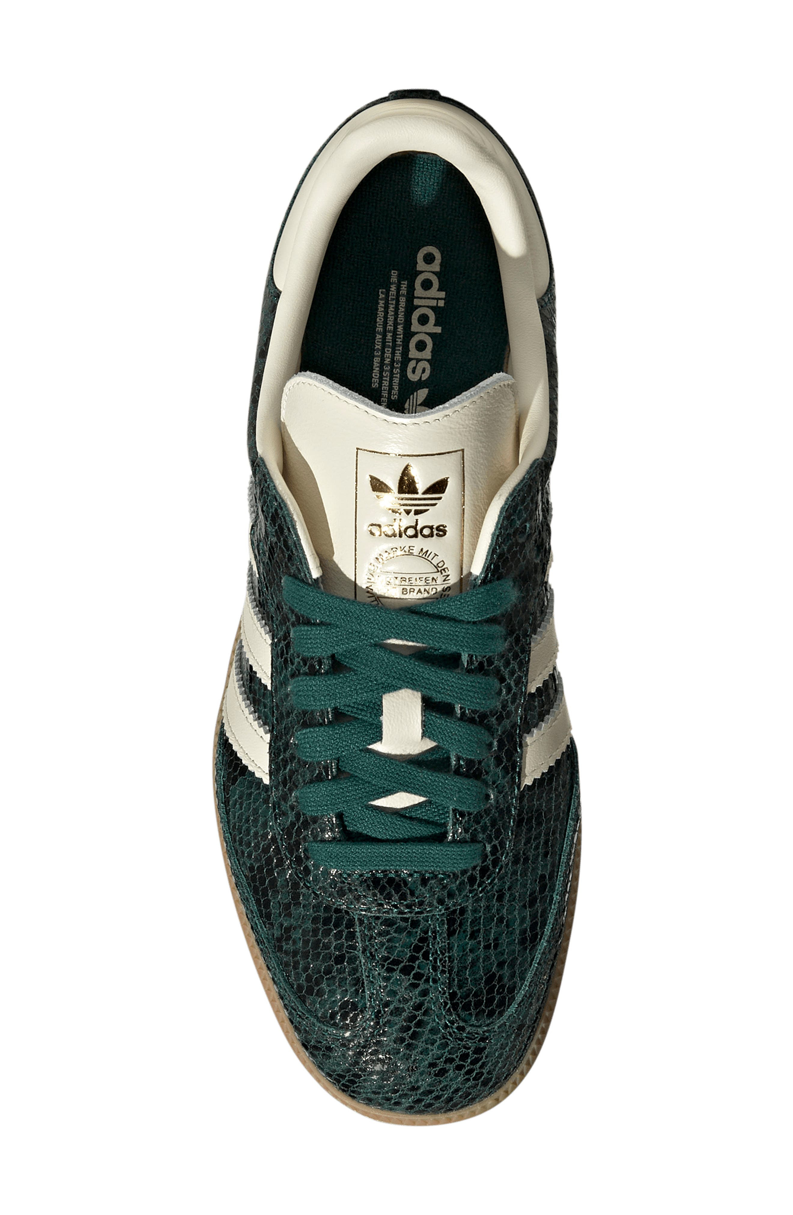 adidas Gender Inclusive Samba OG Sneaker in Green/White/Green at Nordstrom - 4