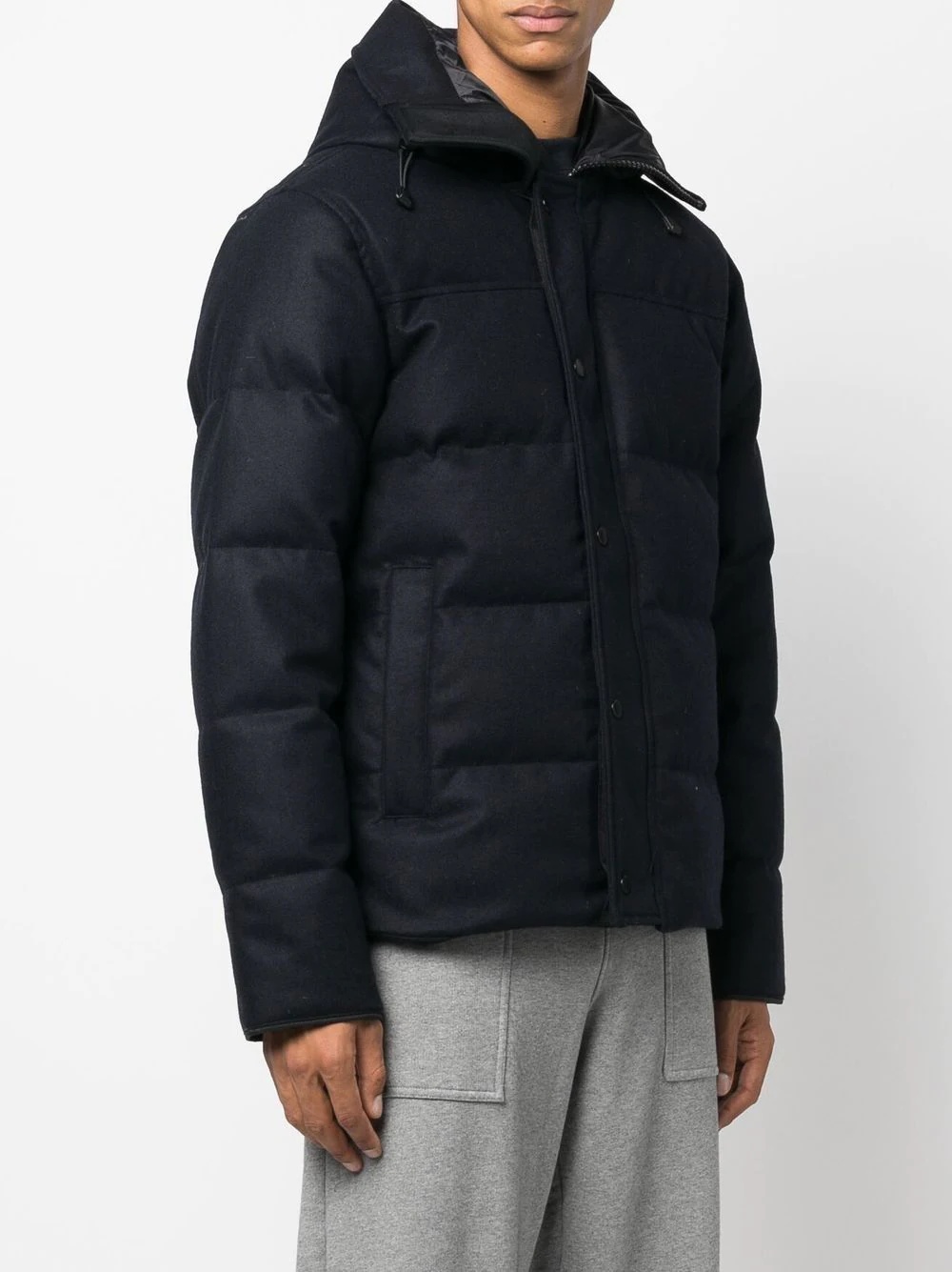 padded down hooded jacket - 3