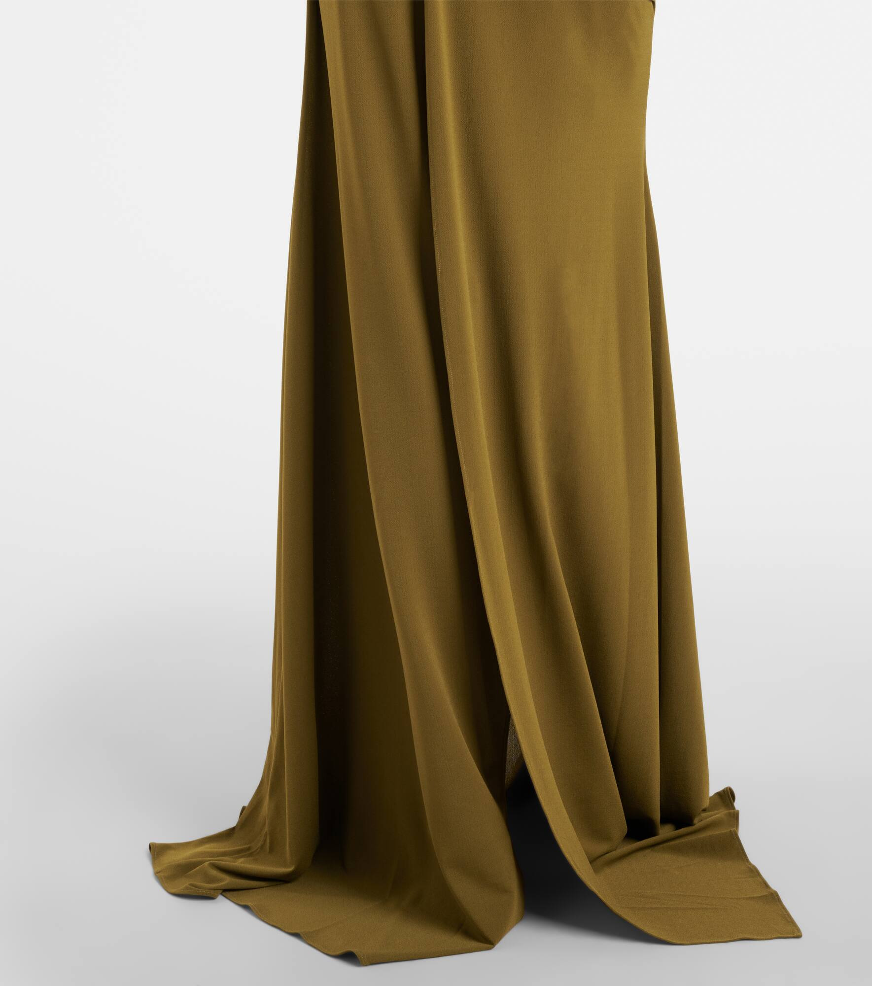 Draped open-back crêpe jersey gown - 5