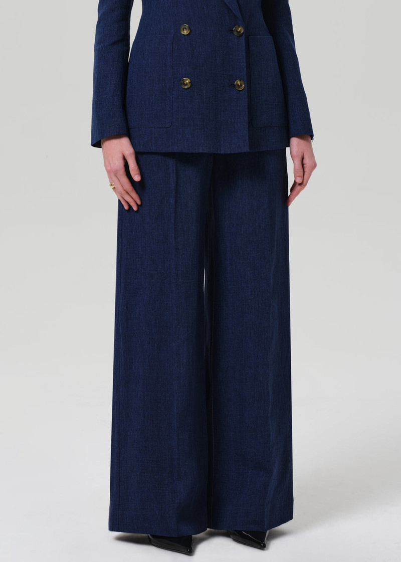 Park Trouser Linen In Denim 5