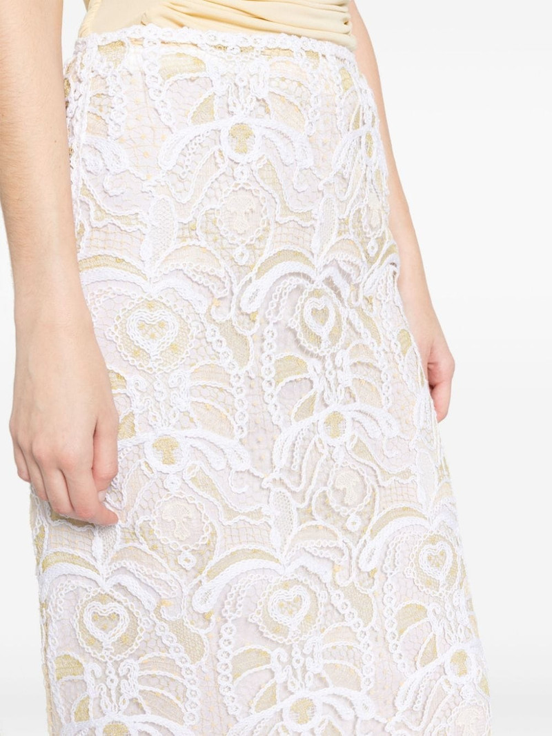 embroidered open-knit skirt 5