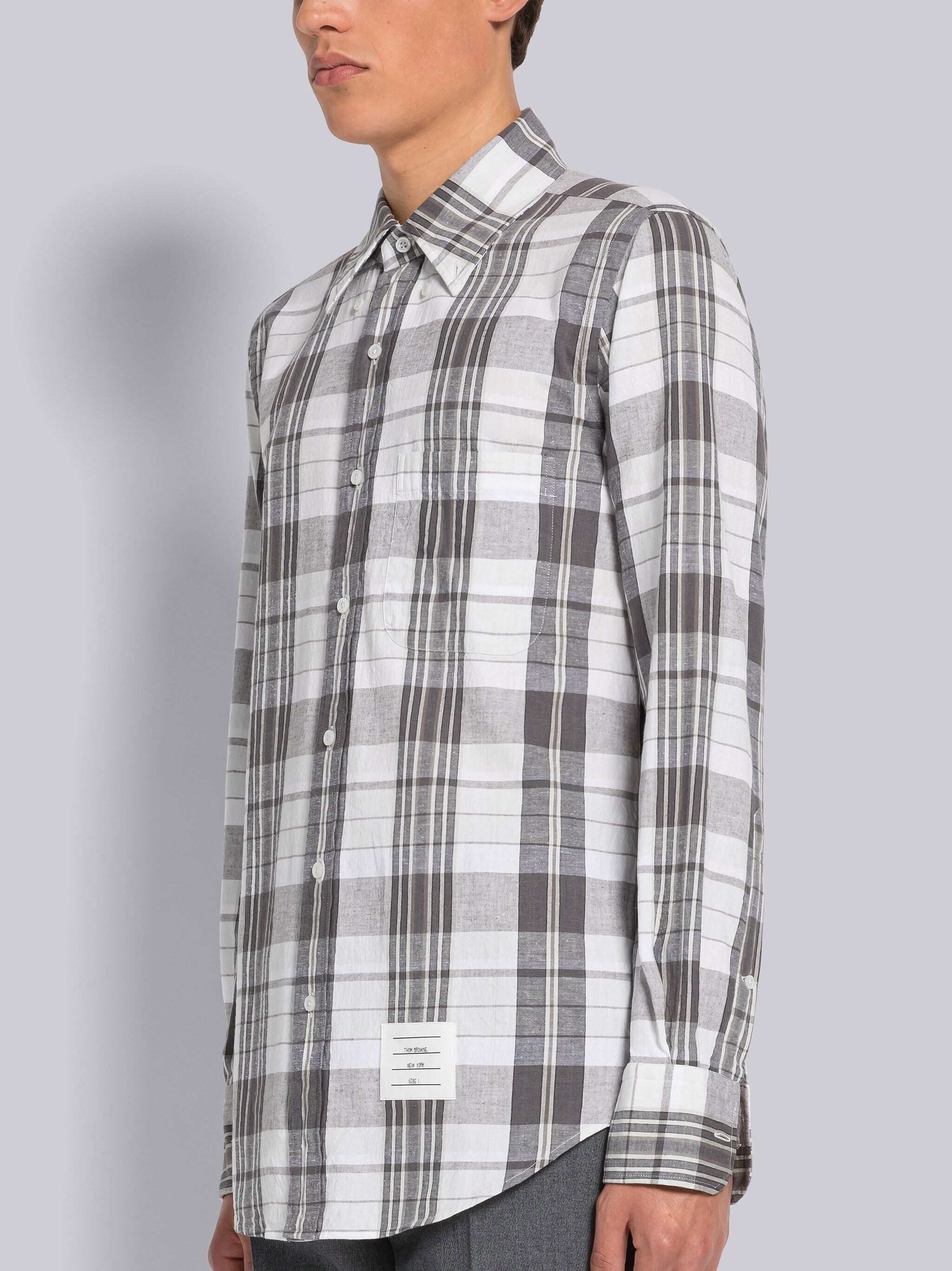 MADRAS COTTON STRAIGHT FIT SHIRT - 2