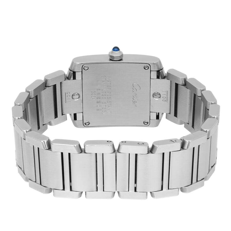 Pre-owned Cartier Tank Francaise Quartz Black Dial Ladies Watch W51026Q3 - 5