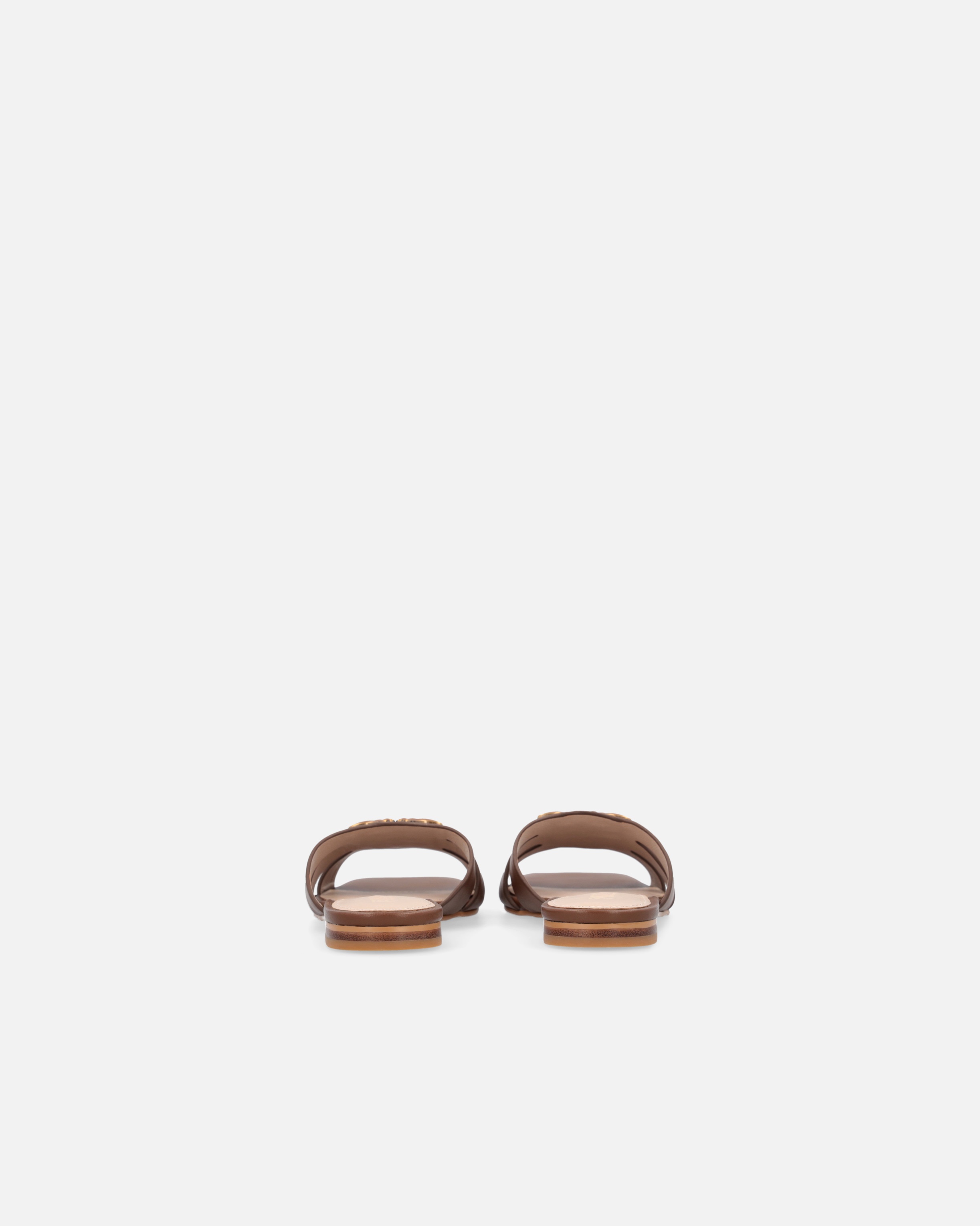 NAPPA LEATHER SLIP-ONS WITH BIRD LOGO - 8