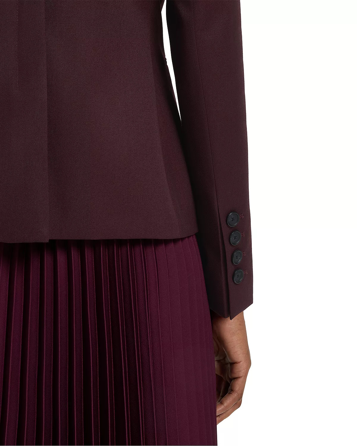 Jiamia Double Breasted Peak Lapel Blazer - 5