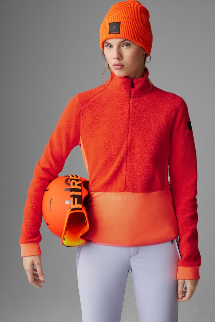 Lexi Fleece mid layer in Orange - 2