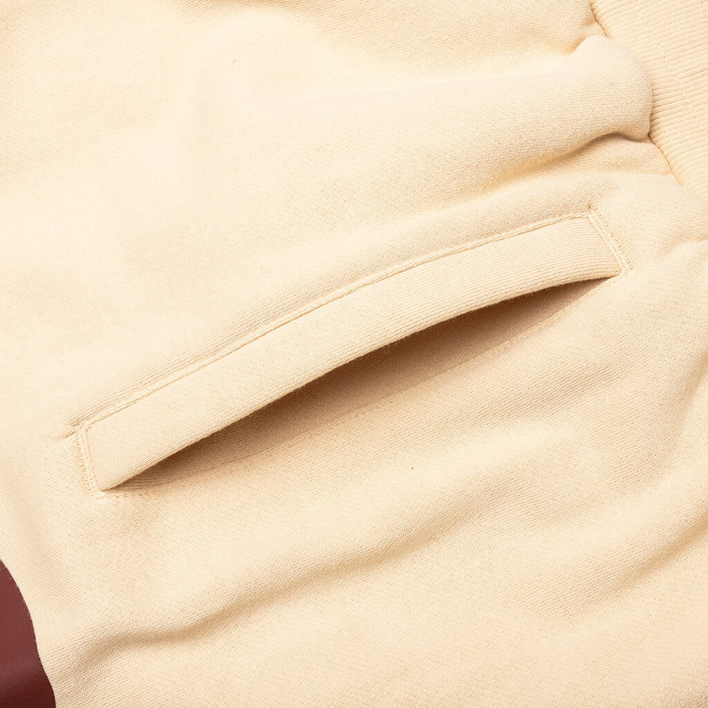 APPLE LOGO SWEATPANT - BEIGE - 4