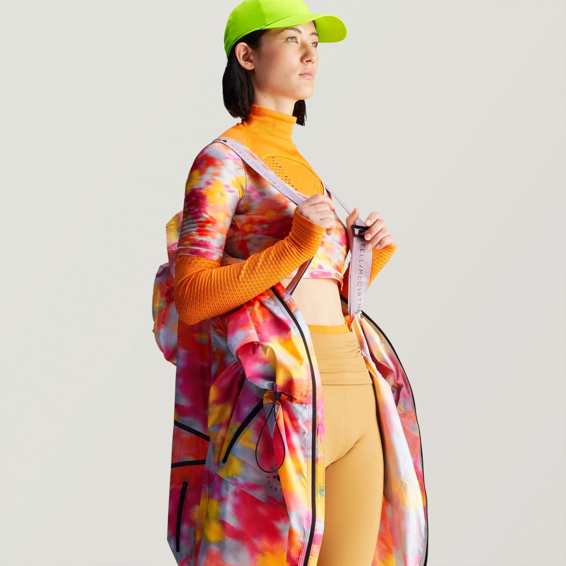 adidas by Stella McCartney Printed Long Parka - 5