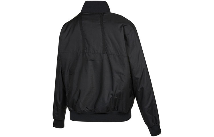 Men's Air Jordan Logo Baseball Collar Jacket Autumn Black DJ0878-010 - 2