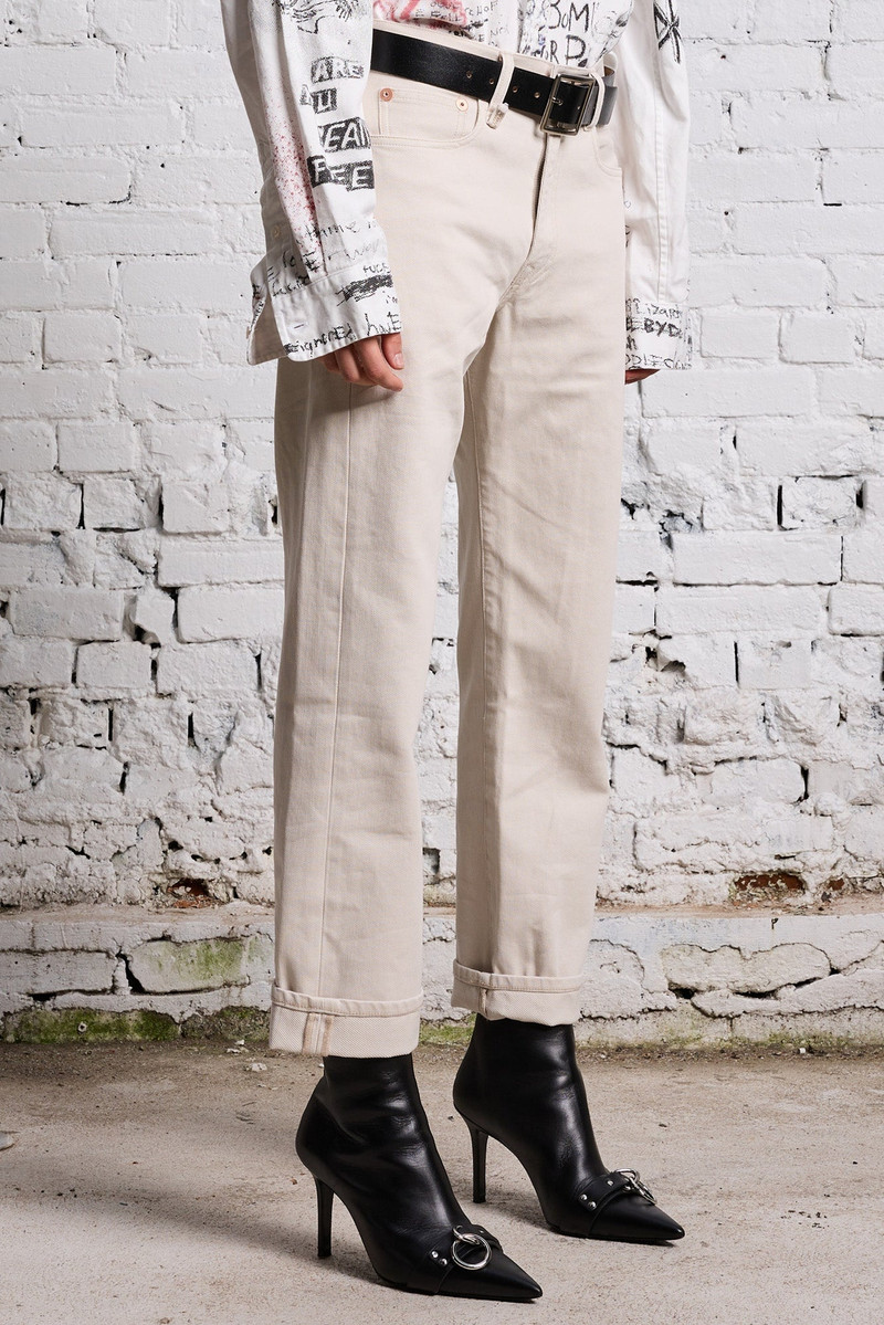BOYFRIEND JEAN - ECRU BEDFORD CORD 4