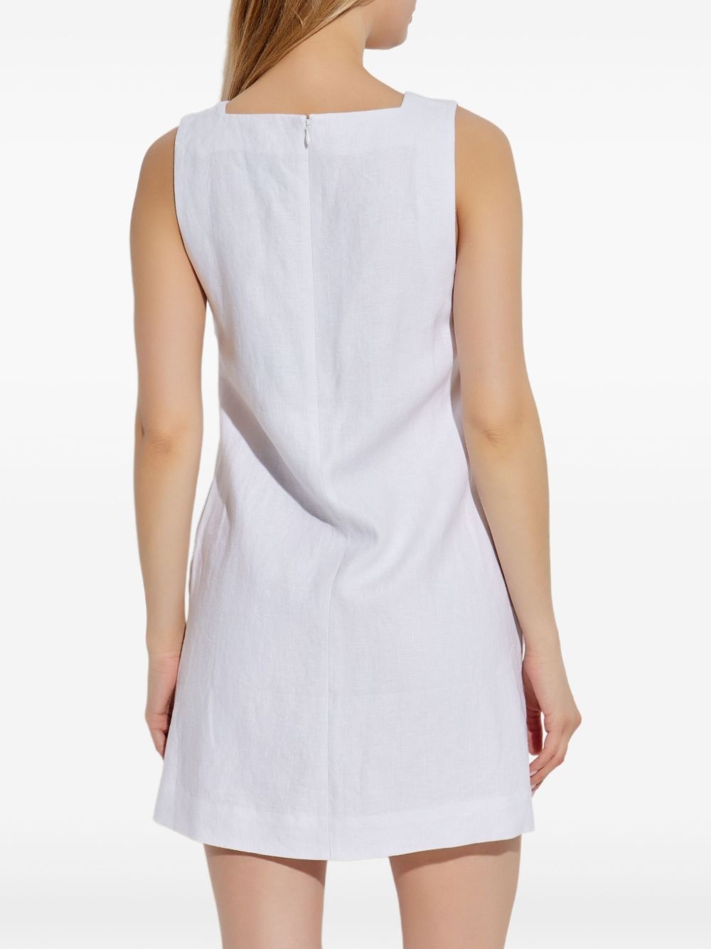 linen mini dress - 4
