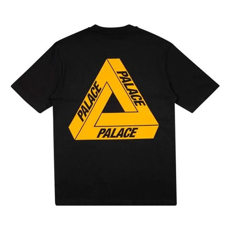 PALACE Tri-To-Help limited Orange Triangle Short Sleeve Unisex Black P18TS236 - 1