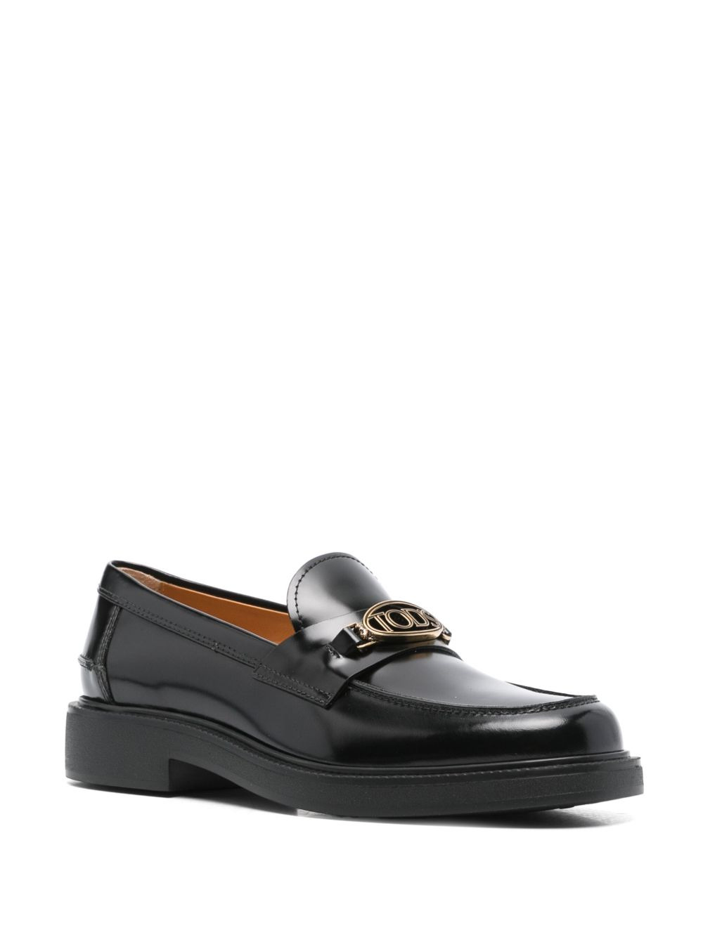 logo-plaque loafers - 2