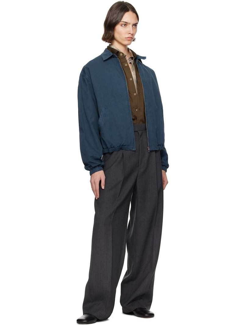 AURALEE Navy Product Dyed Finx Gabardine Swing Jacket outlook
