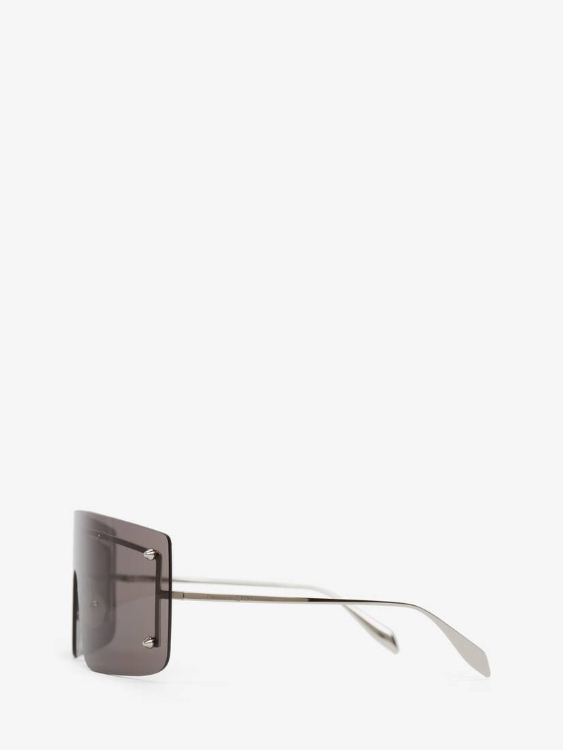 Spike Studs Mask Sunglasses in Smoke/silver 4