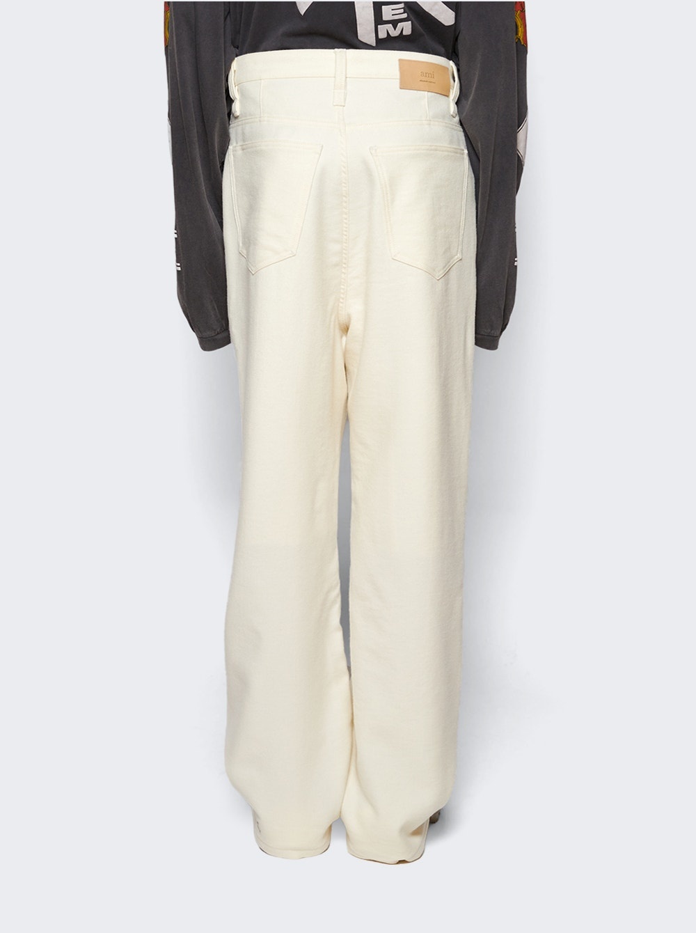 Baggy Fit Trousers Ivory - 5