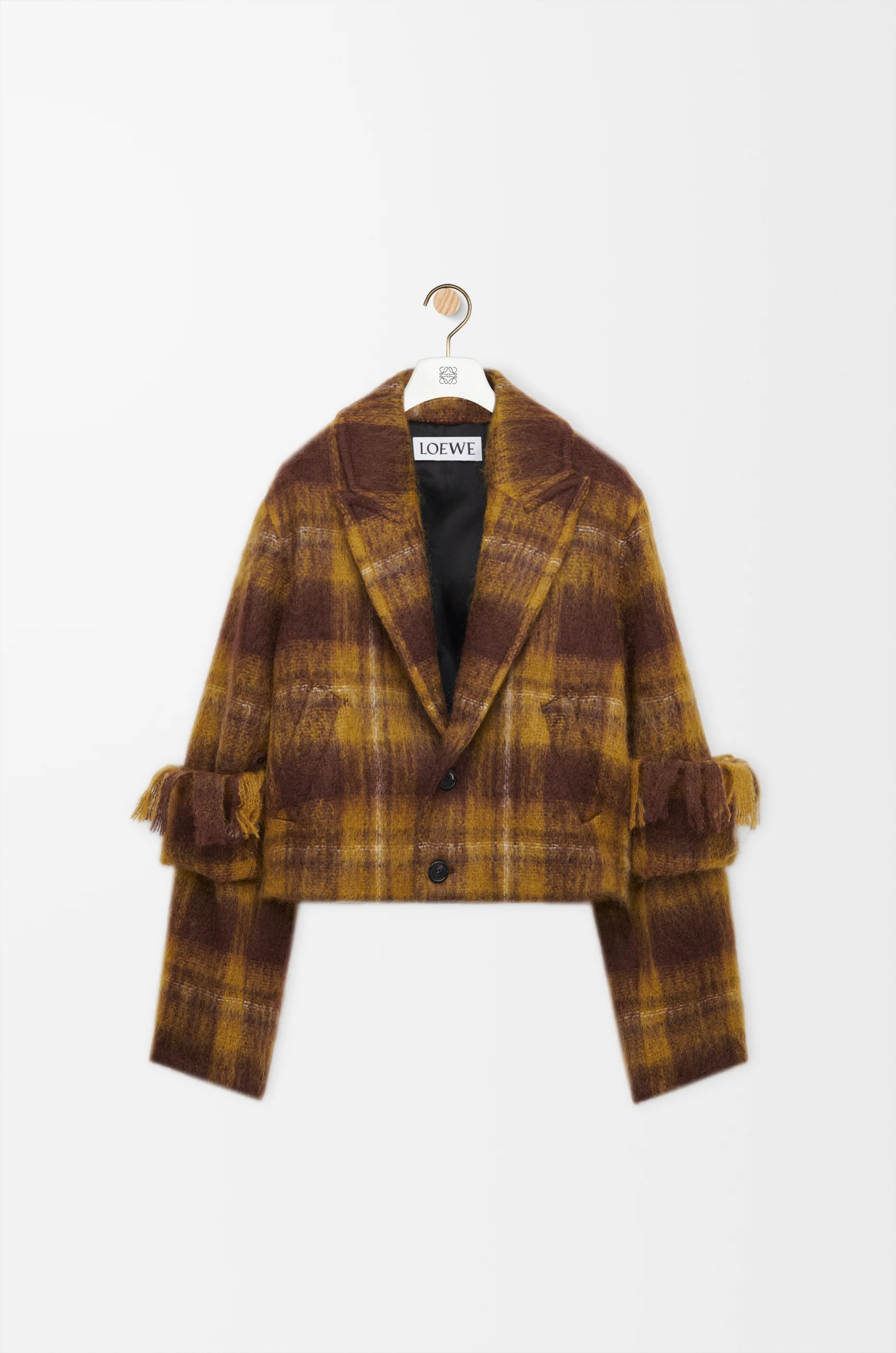 Jacket in mohair and wool blend - 1