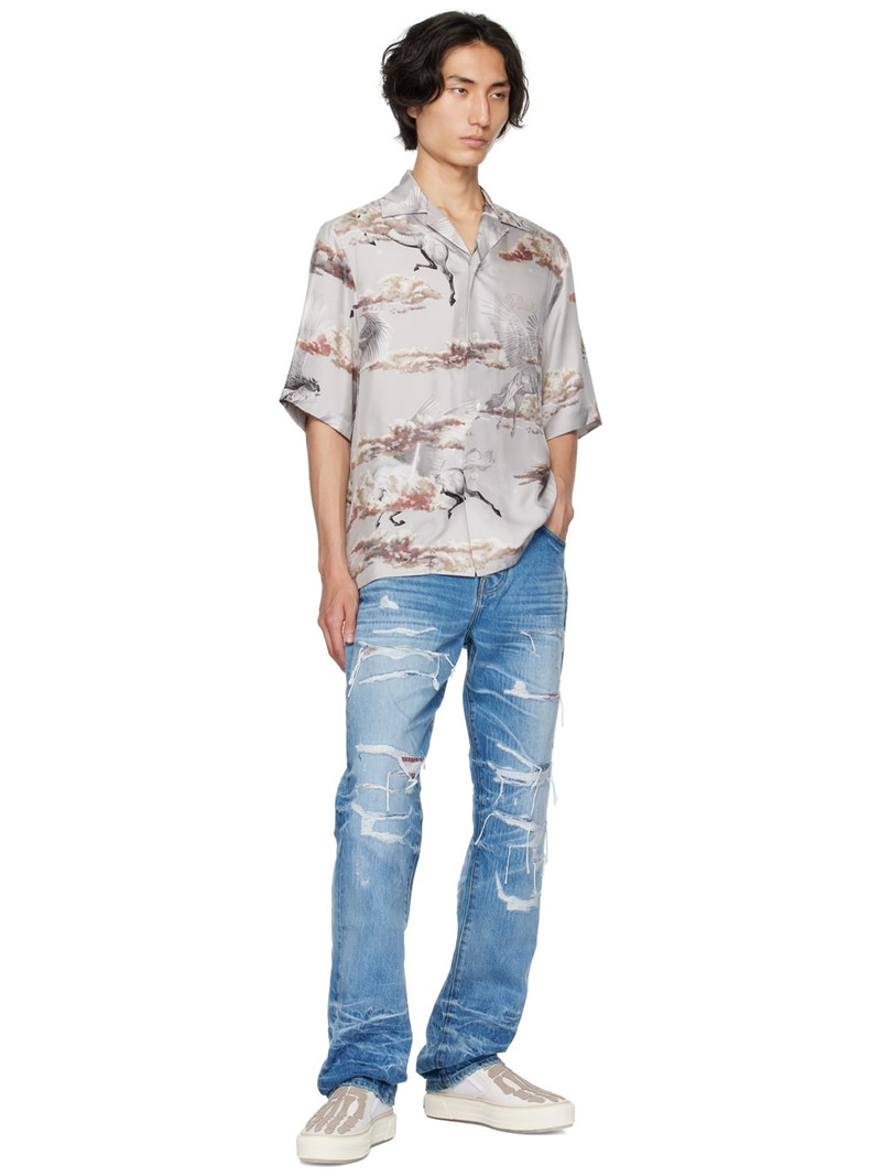 AMIRI Blue Distressed Jeans outlook