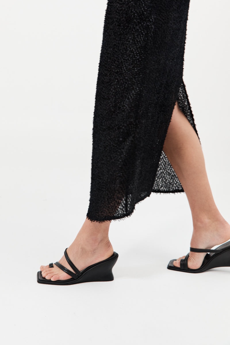 Soft Strap Contour Wedge - Black - 2