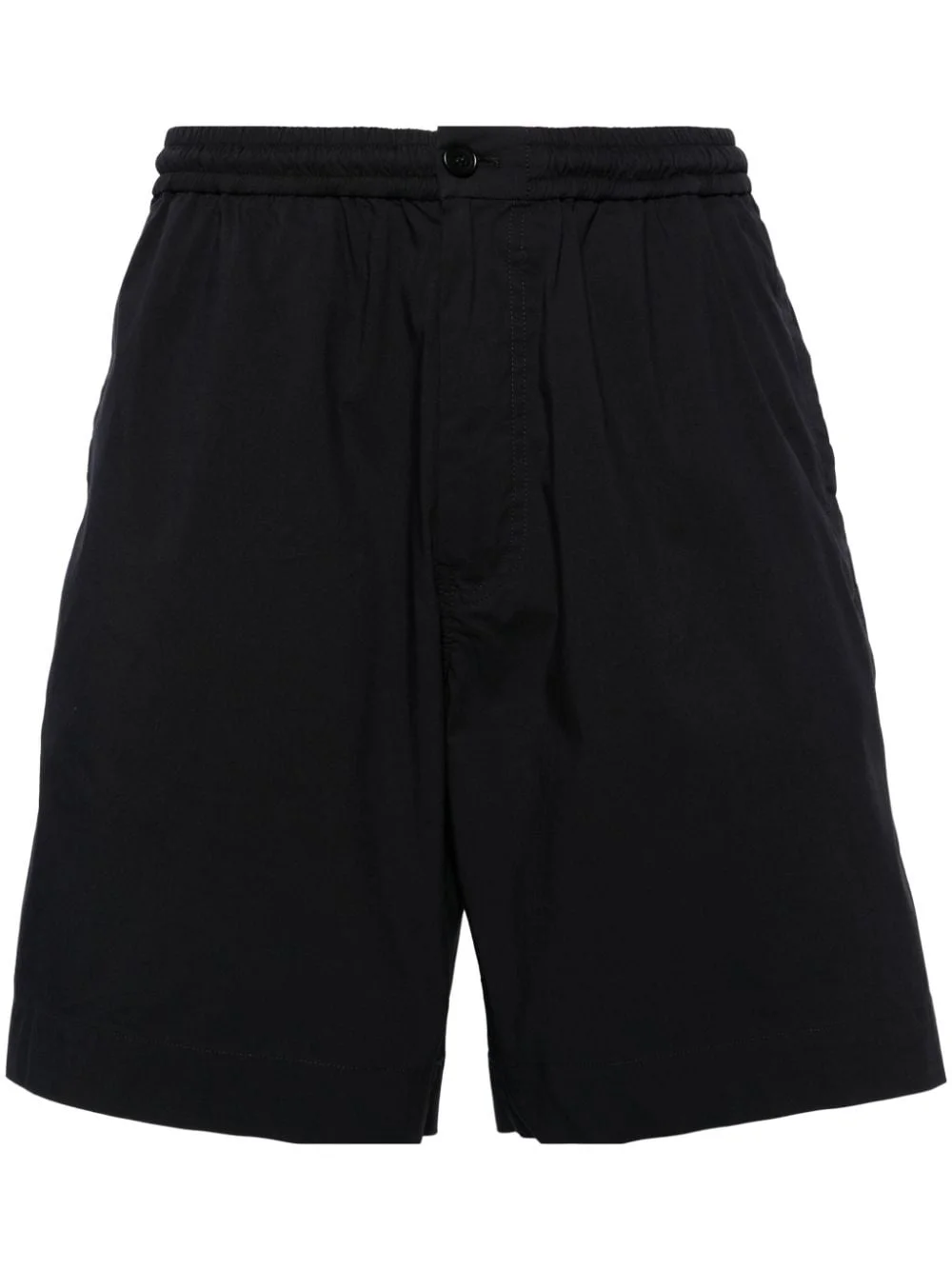 elasticated-waist poplin shorts - 1