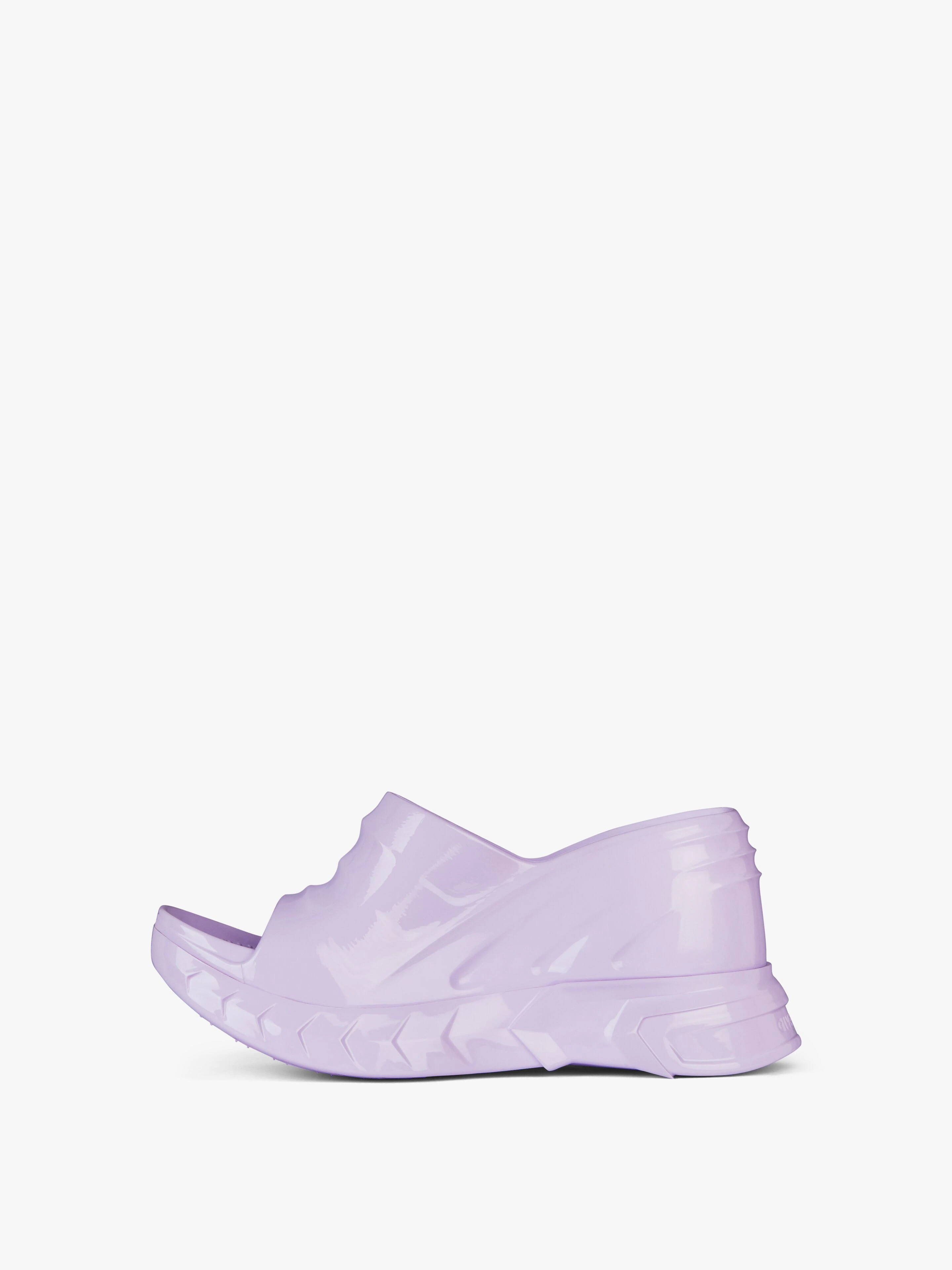 MARSHMALLOW WEDGE SANDALS IN RUBBER - 3
