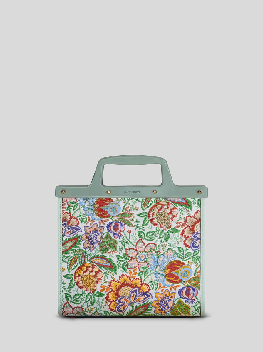 MEDIUM FLORAL JACQUARD LOVE TROTTER BAG - 3