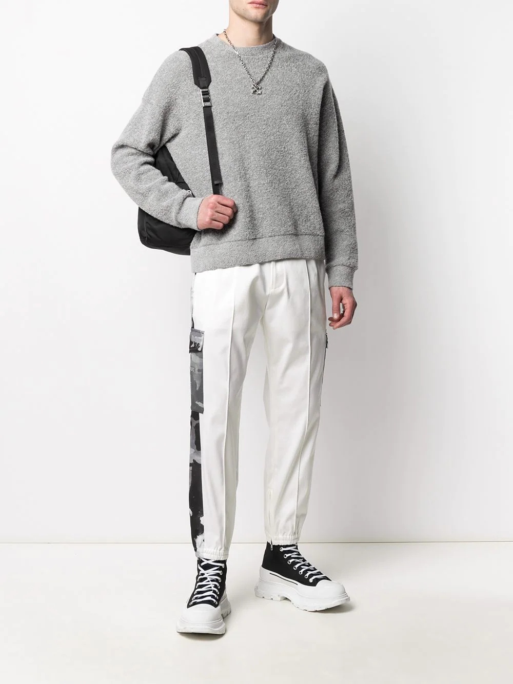 camouflage-print panelled track pants - 2