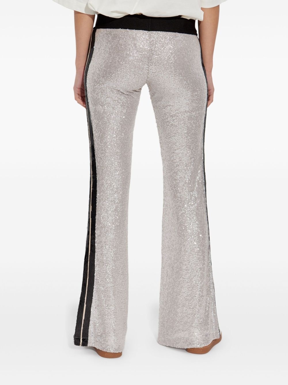 sequin-embellished trousers - 4