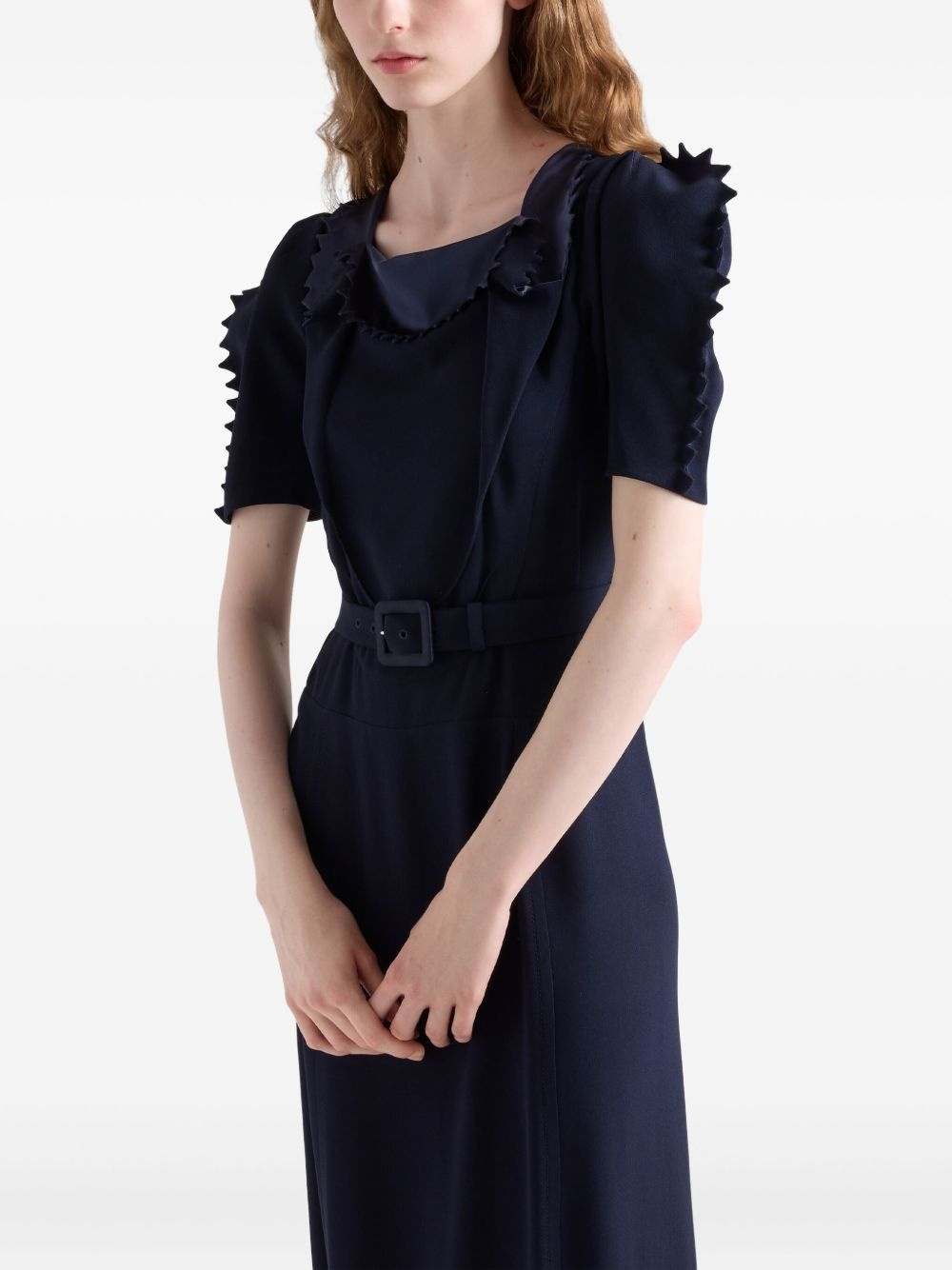 satin-crepe dress - 4