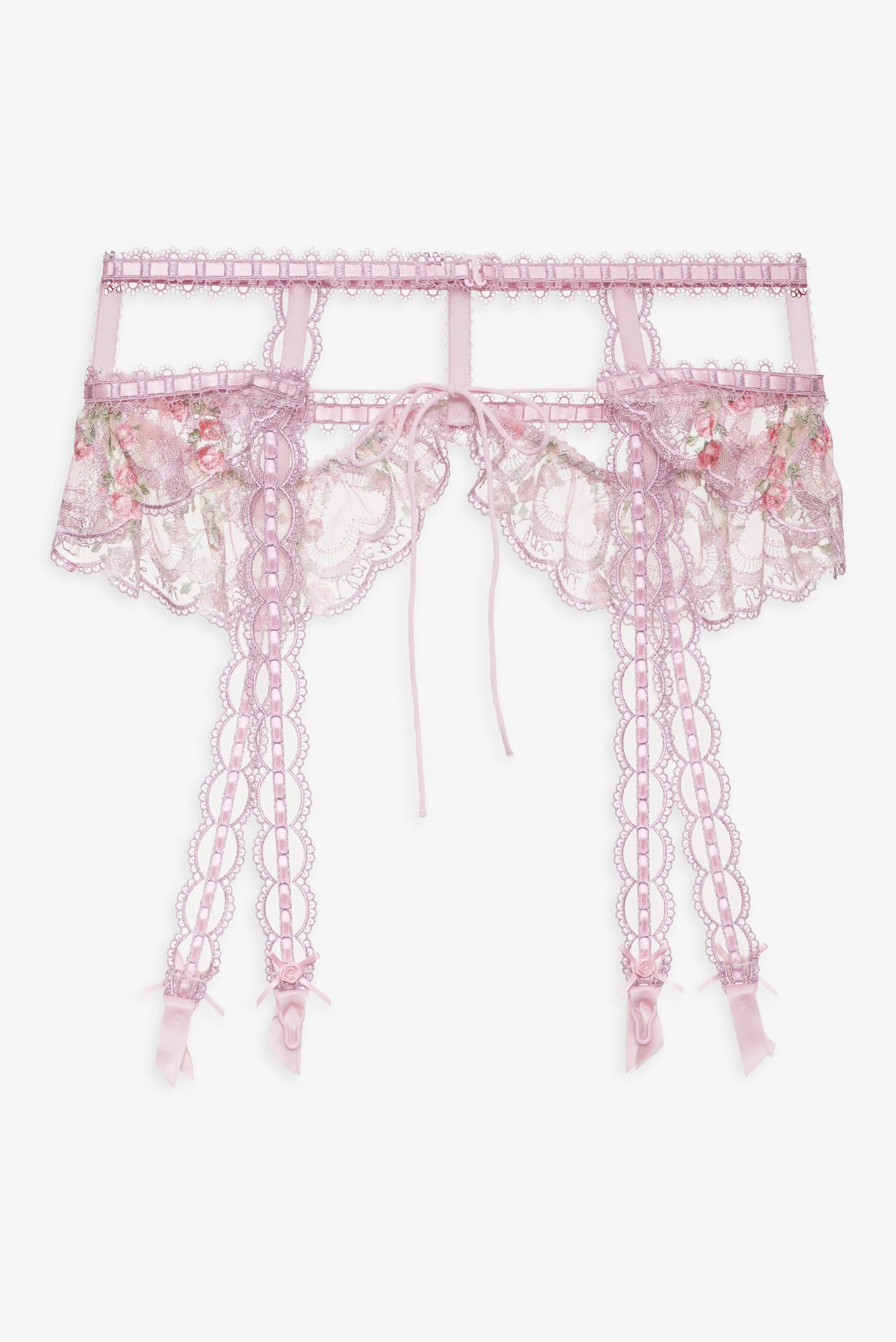 Ily Embroidered Garter Belt - 1