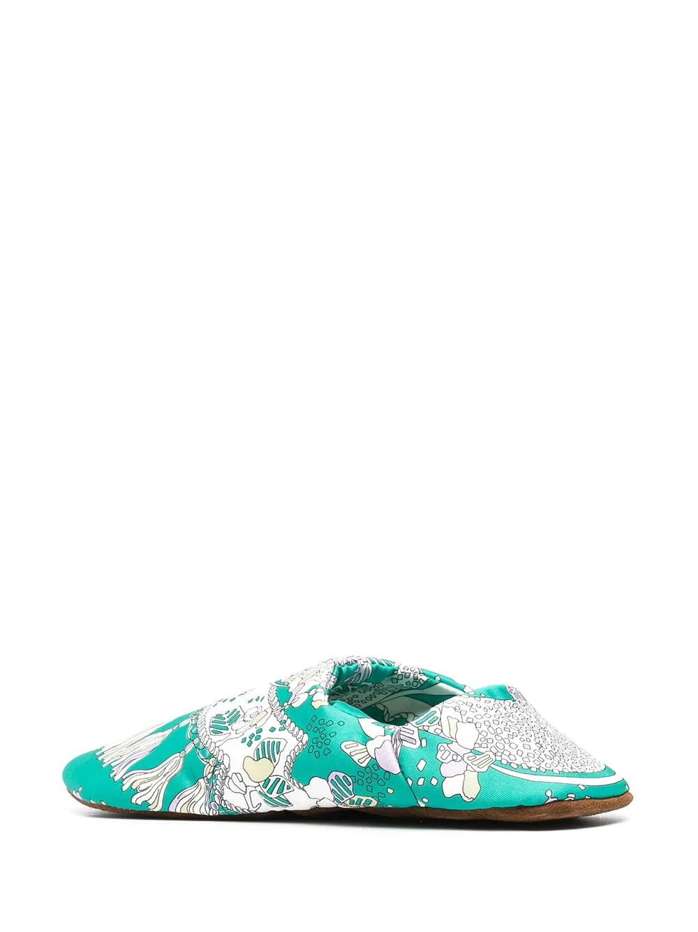 Rugiada print travel slippers - 4