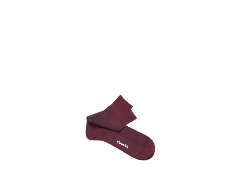 Contrast ribbed socks
Cotton Ribbed Short Burgundy 1
