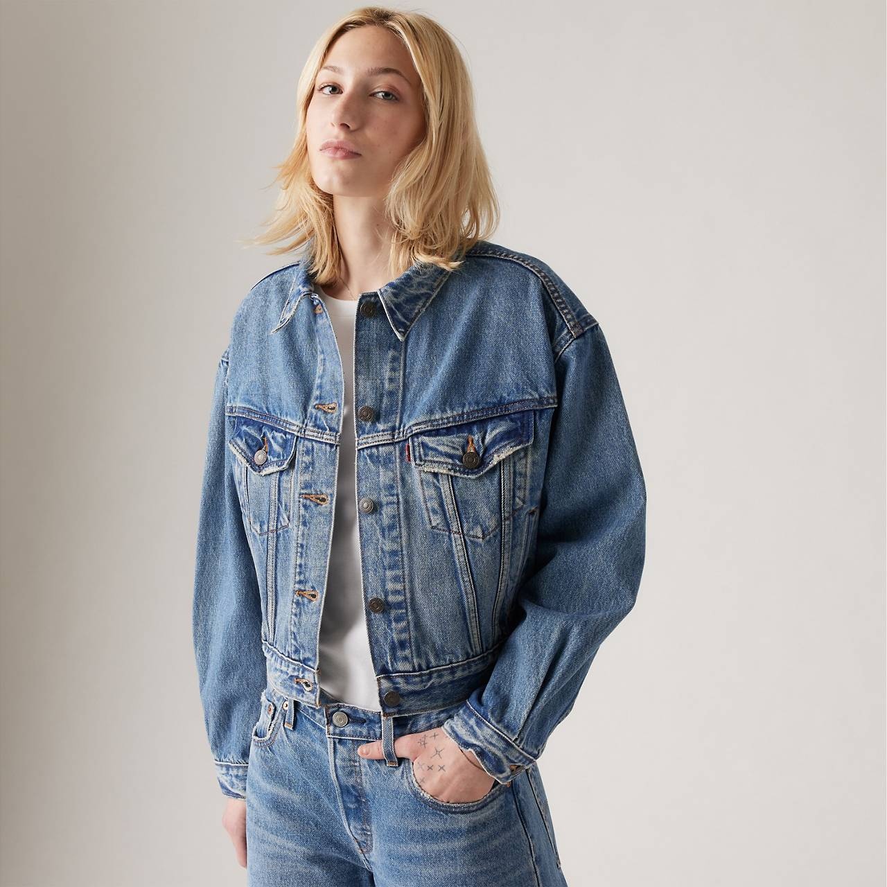 SHRUNKEN '90S TRUCKER JACKET - 2